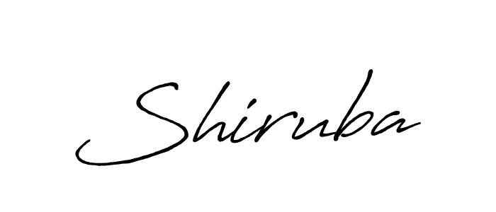 Design your own signature with our free online signature maker. With this signature software, you can create a handwritten (Antro_Vectra_Bolder) signature for name Shiruba. Shiruba signature style 7 images and pictures png