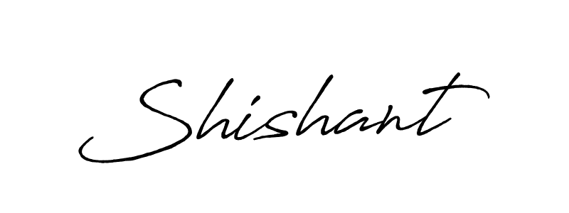 Design your own signature with our free online signature maker. With this signature software, you can create a handwritten (Antro_Vectra_Bolder) signature for name Shishant. Shishant signature style 7 images and pictures png