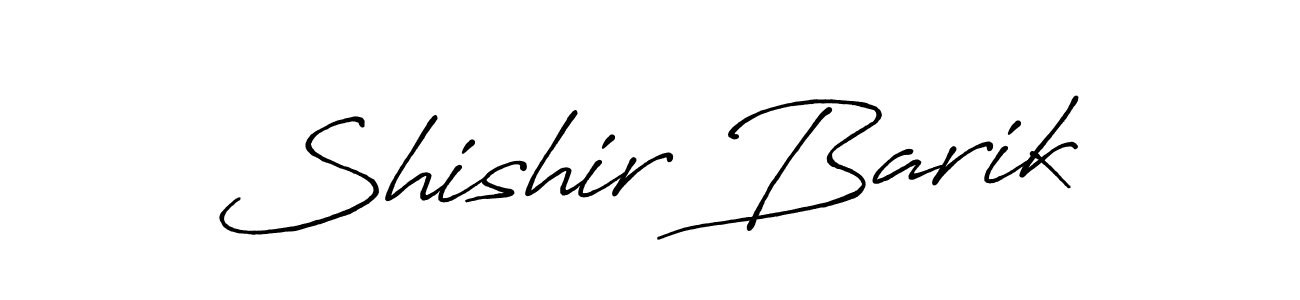 Create a beautiful signature design for name Shishir Barik. With this signature (Antro_Vectra_Bolder) fonts, you can make a handwritten signature for free. Shishir Barik signature style 7 images and pictures png