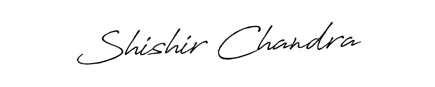 Create a beautiful signature design for name Shishir Chandra. With this signature (Antro_Vectra_Bolder) fonts, you can make a handwritten signature for free. Shishir Chandra signature style 7 images and pictures png