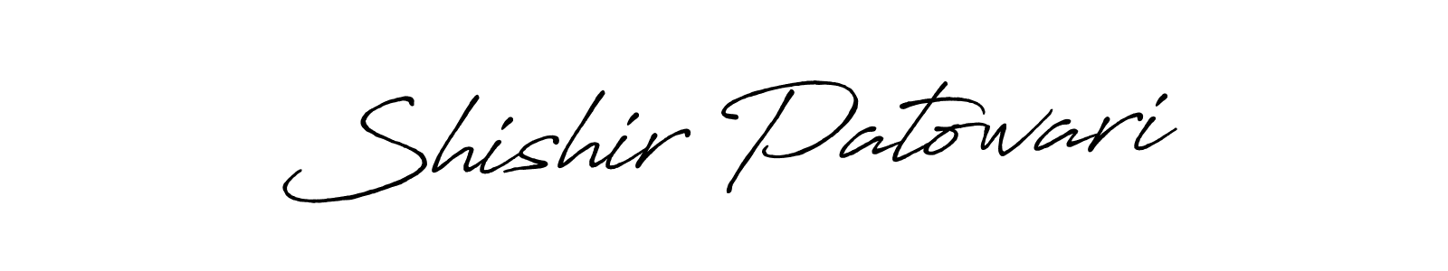 Use a signature maker to create a handwritten signature online. With this signature software, you can design (Antro_Vectra_Bolder) your own signature for name Shishir Patowari. Shishir Patowari signature style 7 images and pictures png