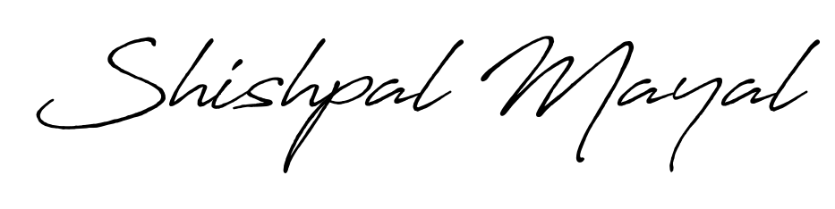 Download transparent PNG signature for name Shishpal Mayal styled with Antro_Vectra_Bolder font. Ready to paste directly into PDF and Word agreements. Shishpal Mayal signature style 7 images and pictures png