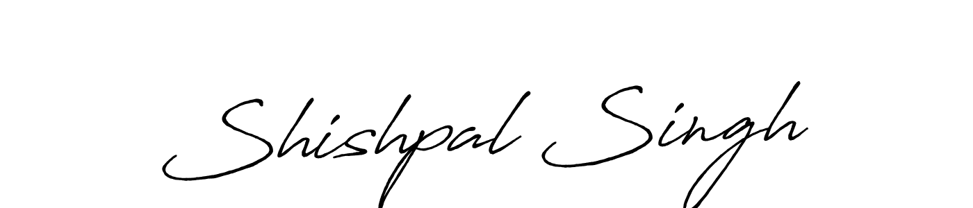 How to make Shishpal Singh name signature. Use Antro_Vectra_Bolder style for creating short signs online. This is the latest handwritten sign. Shishpal Singh signature style 7 images and pictures png