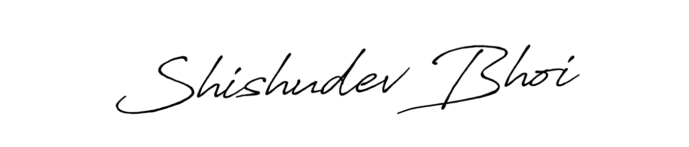 How to make Shishudev Bhoi name signature. Use Antro_Vectra_Bolder style for creating short signs online. This is the latest handwritten sign. Shishudev Bhoi signature style 7 images and pictures png