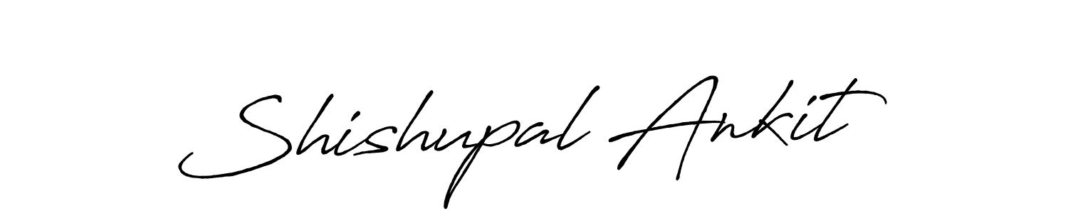 Make a beautiful signature design for name Shishupal Ankit. With this signature (Antro_Vectra_Bolder) style, you can create a handwritten signature for free. Shishupal Ankit signature style 7 images and pictures png