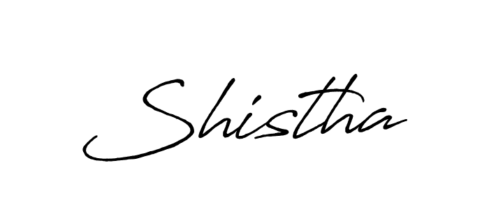 Shistha stylish signature style. Best Handwritten Sign (Antro_Vectra_Bolder) for my name. Handwritten Signature Collection Ideas for my name Shistha. Shistha signature style 7 images and pictures png