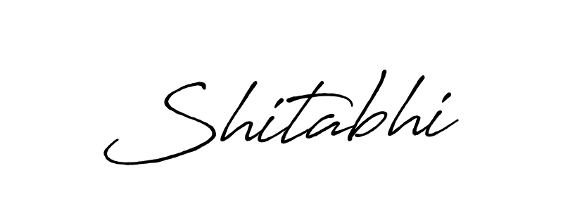 Create a beautiful signature design for name Shitabhi. With this signature (Antro_Vectra_Bolder) fonts, you can make a handwritten signature for free. Shitabhi signature style 7 images and pictures png