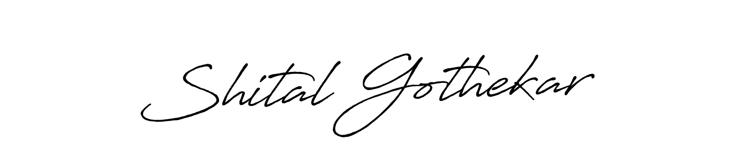 Shital Gothekar stylish signature style. Best Handwritten Sign (Antro_Vectra_Bolder) for my name. Handwritten Signature Collection Ideas for my name Shital Gothekar. Shital Gothekar signature style 7 images and pictures png