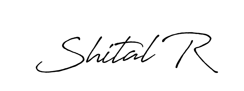 How to make Shital R signature? Antro_Vectra_Bolder is a professional autograph style. Create handwritten signature for Shital R name. Shital R signature style 7 images and pictures png