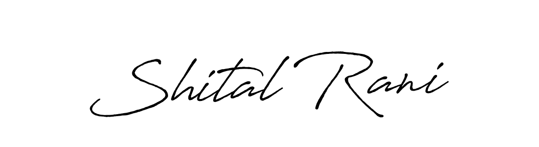 Design your own signature with our free online signature maker. With this signature software, you can create a handwritten (Antro_Vectra_Bolder) signature for name Shital Rani. Shital Rani signature style 7 images and pictures png