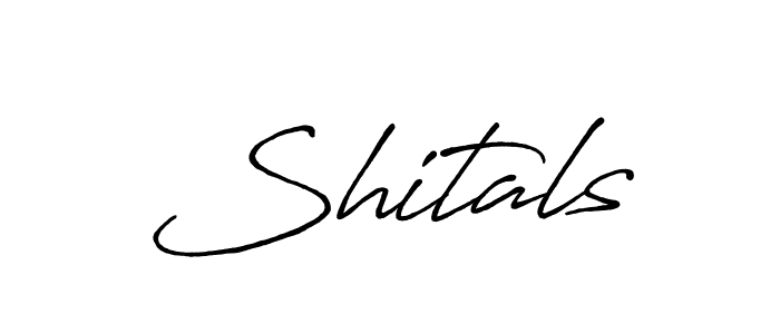 Make a beautiful signature design for name Shitals. With this signature (Antro_Vectra_Bolder) style, you can create a handwritten signature for free. Shitals signature style 7 images and pictures png