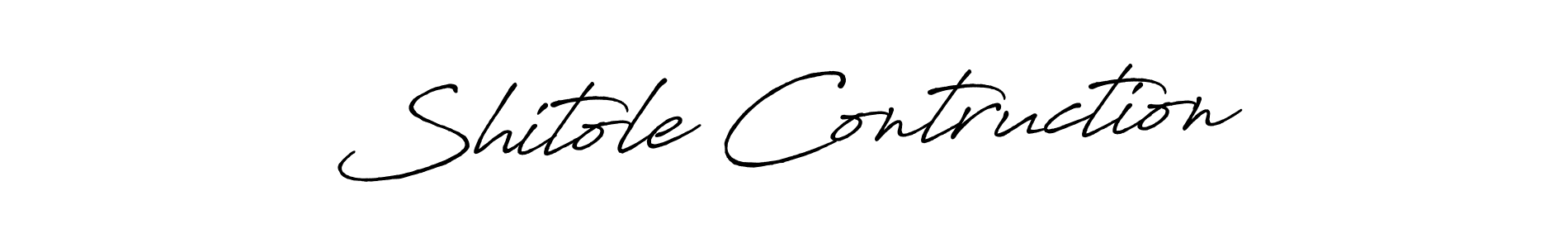 Similarly Antro_Vectra_Bolder is the best handwritten signature design. Signature creator online .You can use it as an online autograph creator for name Shitole Contruction. Shitole Contruction signature style 7 images and pictures png