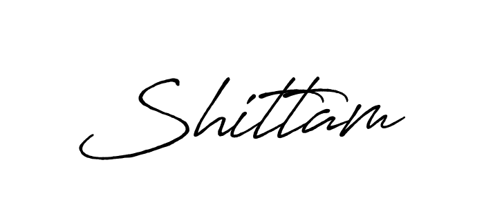Use a signature maker to create a handwritten signature online. With this signature software, you can design (Antro_Vectra_Bolder) your own signature for name Shittam. Shittam signature style 7 images and pictures png