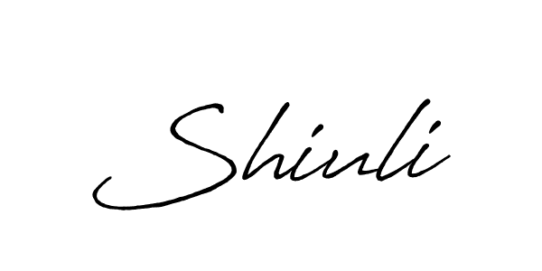 It looks lik you need a new signature style for name Shiuli. Design unique handwritten (Antro_Vectra_Bolder) signature with our free signature maker in just a few clicks. Shiuli signature style 7 images and pictures png