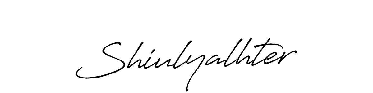 You should practise on your own different ways (Antro_Vectra_Bolder) to write your name (Shiulyalhter) in signature. don't let someone else do it for you. Shiulyalhter signature style 7 images and pictures png