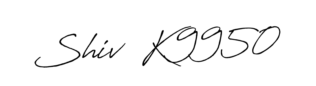 How to make Shiv  K9950 name signature. Use Antro_Vectra_Bolder style for creating short signs online. This is the latest handwritten sign. Shiv  K9950 signature style 7 images and pictures png
