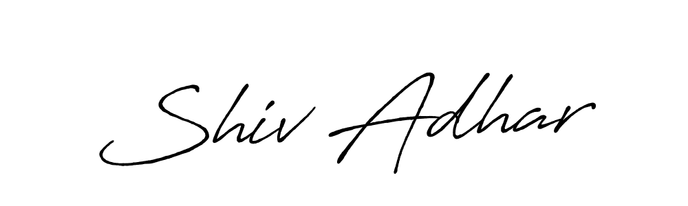 Create a beautiful signature design for name Shiv Adhar. With this signature (Antro_Vectra_Bolder) fonts, you can make a handwritten signature for free. Shiv Adhar signature style 7 images and pictures png