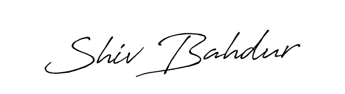 Design your own signature with our free online signature maker. With this signature software, you can create a handwritten (Antro_Vectra_Bolder) signature for name Shiv Bahdur. Shiv Bahdur signature style 7 images and pictures png