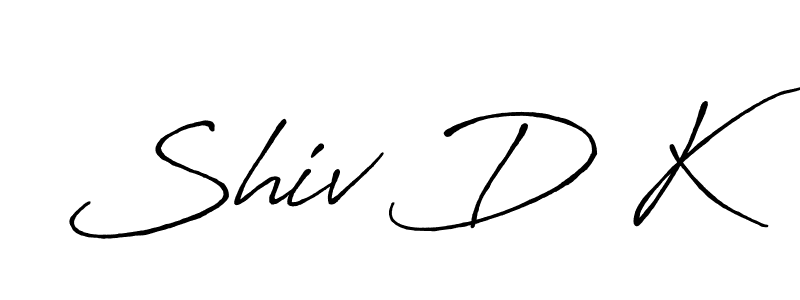 Shiv D K stylish signature style. Best Handwritten Sign (Antro_Vectra_Bolder) for my name. Handwritten Signature Collection Ideas for my name Shiv D K. Shiv D K signature style 7 images and pictures png
