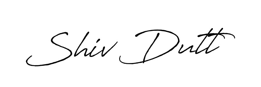 How to make Shiv Dutt signature? Antro_Vectra_Bolder is a professional autograph style. Create handwritten signature for Shiv Dutt name. Shiv Dutt signature style 7 images and pictures png