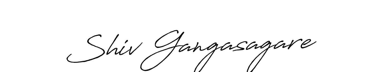 Design your own signature with our free online signature maker. With this signature software, you can create a handwritten (Antro_Vectra_Bolder) signature for name Shiv Gangasagare. Shiv Gangasagare signature style 7 images and pictures png
