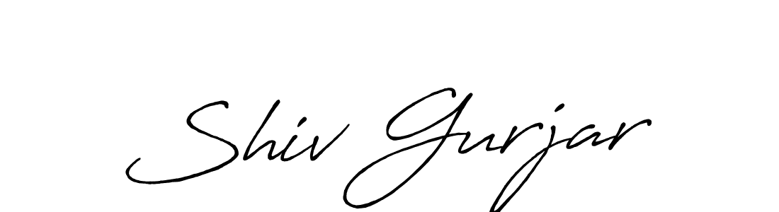 It looks lik you need a new signature style for name Shiv Gurjar. Design unique handwritten (Antro_Vectra_Bolder) signature with our free signature maker in just a few clicks. Shiv Gurjar signature style 7 images and pictures png