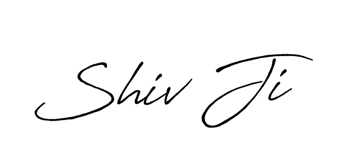 How to make Shiv Ji signature? Antro_Vectra_Bolder is a professional autograph style. Create handwritten signature for Shiv Ji name. Shiv Ji signature style 7 images and pictures png