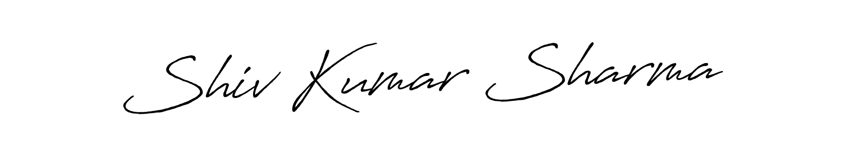 Make a short Shiv Kumar Sharma signature style. Manage your documents anywhere anytime using Antro_Vectra_Bolder. Create and add eSignatures, submit forms, share and send files easily. Shiv Kumar Sharma signature style 7 images and pictures png