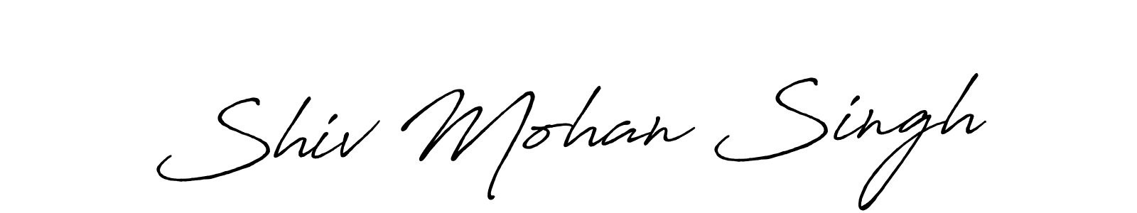 The best way (Antro_Vectra_Bolder) to make a short signature is to pick only two or three words in your name. The name Shiv Mohan Singh include a total of six letters. For converting this name. Shiv Mohan Singh signature style 7 images and pictures png