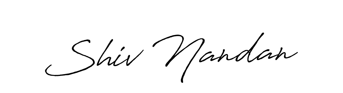 Create a beautiful signature design for name Shiv Nandan. With this signature (Antro_Vectra_Bolder) fonts, you can make a handwritten signature for free. Shiv Nandan signature style 7 images and pictures png