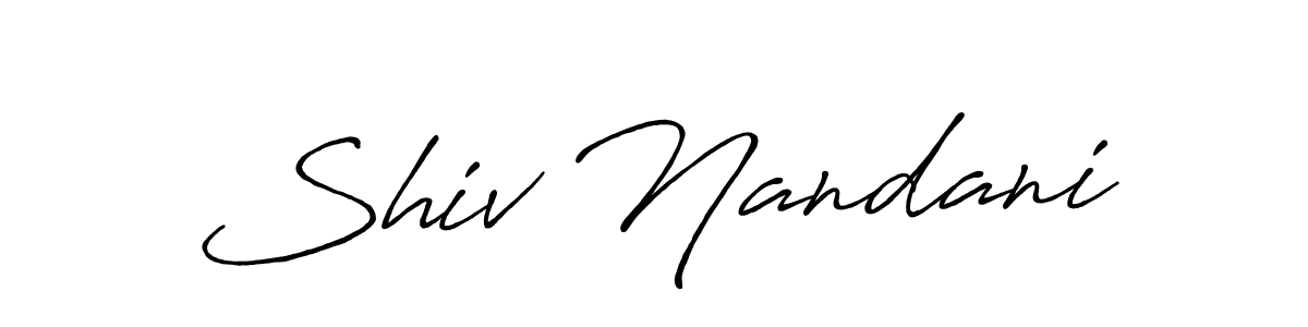 Similarly Antro_Vectra_Bolder is the best handwritten signature design. Signature creator online .You can use it as an online autograph creator for name Shiv Nandani. Shiv Nandani signature style 7 images and pictures png