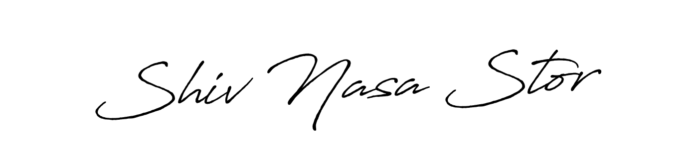 It looks lik you need a new signature style for name Shiv Nasa Stor. Design unique handwritten (Antro_Vectra_Bolder) signature with our free signature maker in just a few clicks. Shiv Nasa Stor signature style 7 images and pictures png