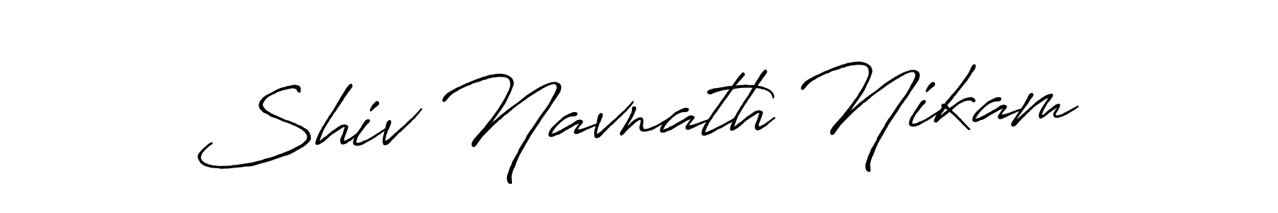 This is the best signature style for the Shiv Navnath Nikam name. Also you like these signature font (Antro_Vectra_Bolder). Mix name signature. Shiv Navnath Nikam signature style 7 images and pictures png