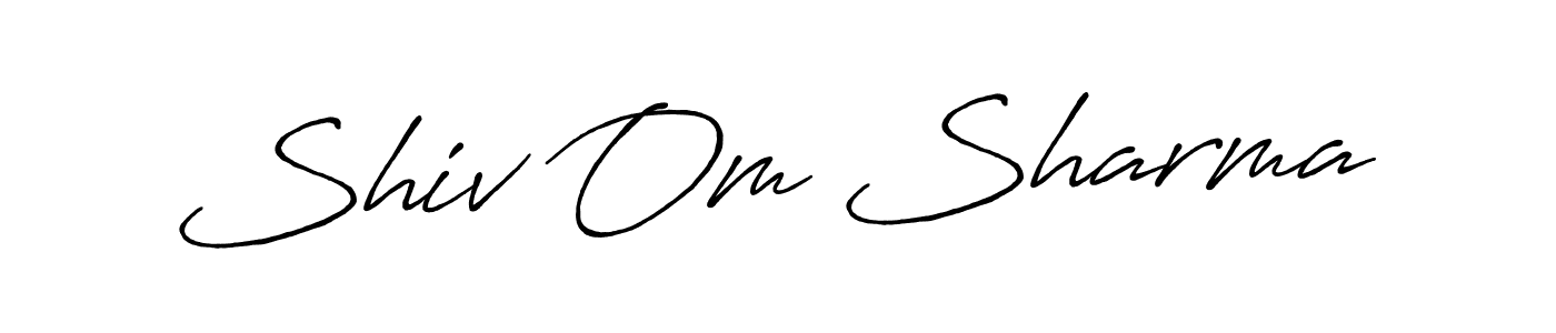 Once you've used our free online signature maker to create your best signature Antro_Vectra_Bolder style, it's time to enjoy all of the benefits that Shiv Om Sharma name signing documents. Shiv Om Sharma signature style 7 images and pictures png
