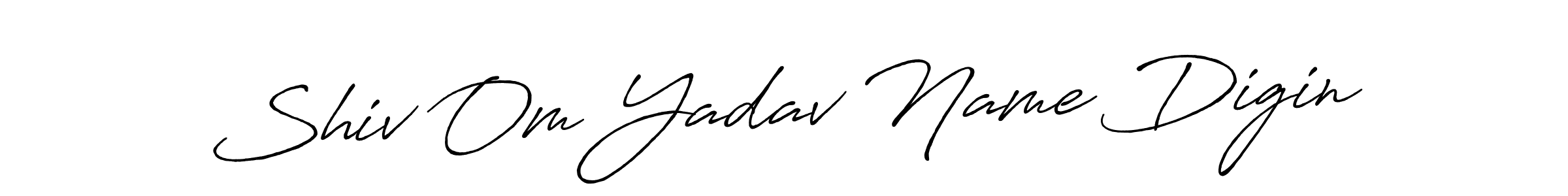 Antro_Vectra_Bolder is a professional signature style that is perfect for those who want to add a touch of class to their signature. It is also a great choice for those who want to make their signature more unique. Get Shiv Om Yadav Name Digin name to fancy signature for free. Shiv Om Yadav Name Digin signature style 7 images and pictures png