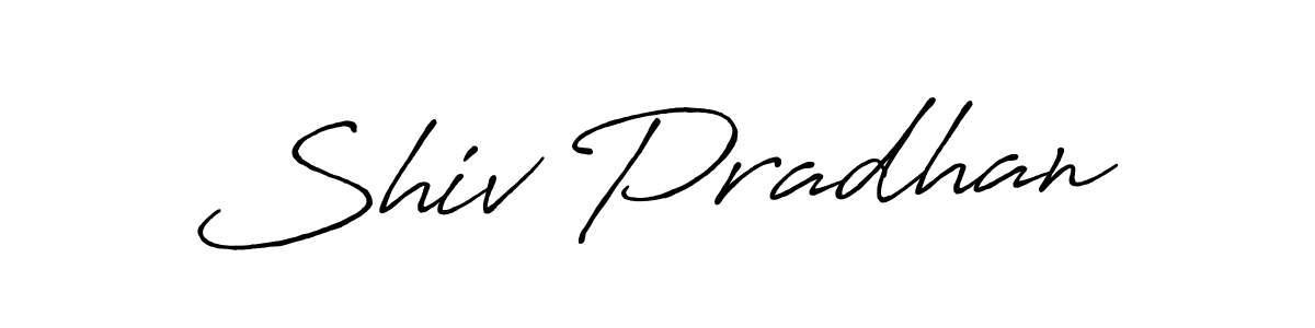 Make a beautiful signature design for name Shiv Pradhan. With this signature (Antro_Vectra_Bolder) style, you can create a handwritten signature for free. Shiv Pradhan signature style 7 images and pictures png