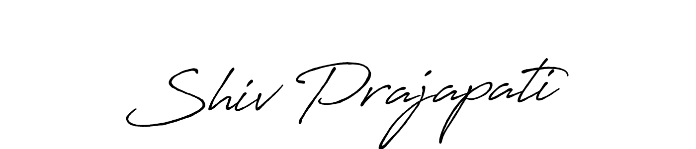 Use a signature maker to create a handwritten signature online. With this signature software, you can design (Antro_Vectra_Bolder) your own signature for name Shiv Prajapati. Shiv Prajapati signature style 7 images and pictures png