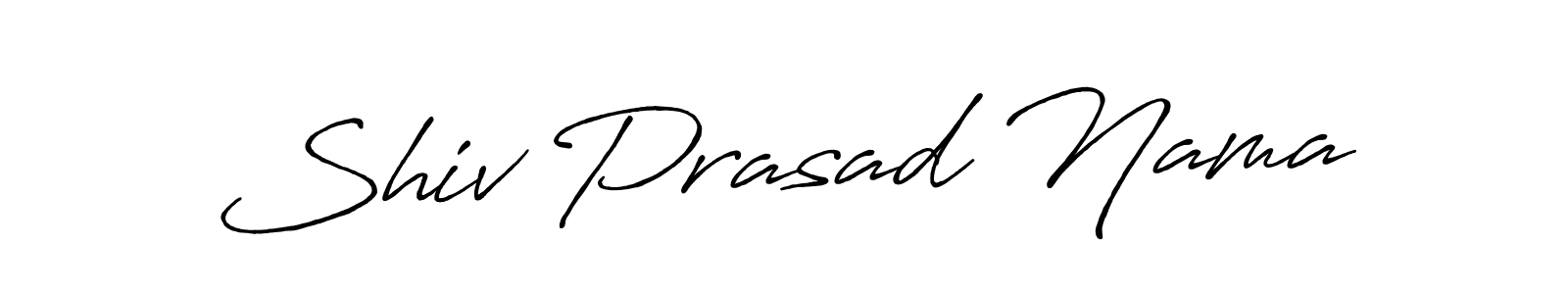 Also You can easily find your signature by using the search form. We will create Shiv Prasad Nama name handwritten signature images for you free of cost using Antro_Vectra_Bolder sign style. Shiv Prasad Nama signature style 7 images and pictures png