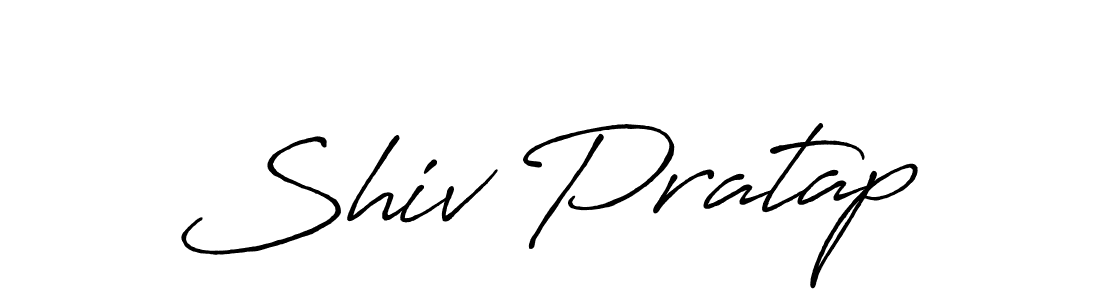 How to make Shiv Pratap name signature. Use Antro_Vectra_Bolder style for creating short signs online. This is the latest handwritten sign. Shiv Pratap signature style 7 images and pictures png