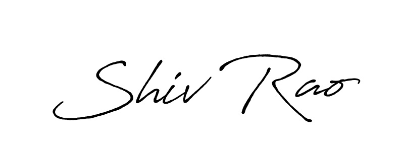 Design your own signature with our free online signature maker. With this signature software, you can create a handwritten (Antro_Vectra_Bolder) signature for name Shiv Rao. Shiv Rao signature style 7 images and pictures png