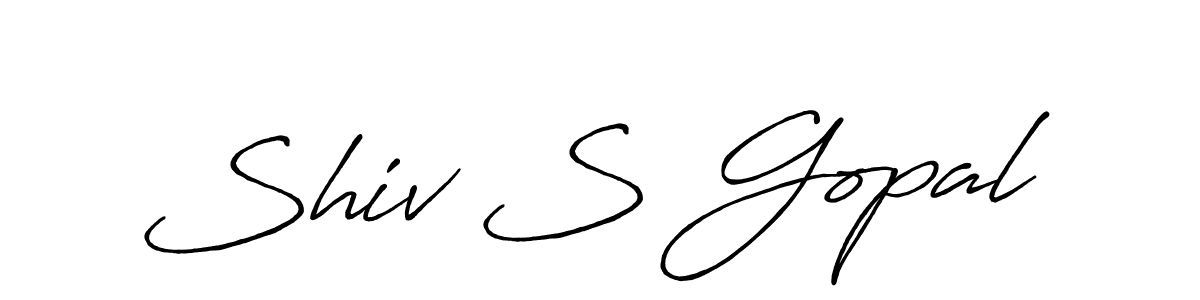 Also You can easily find your signature by using the search form. We will create Shiv S Gopal name handwritten signature images for you free of cost using Antro_Vectra_Bolder sign style. Shiv S Gopal signature style 7 images and pictures png