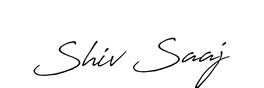 Once you've used our free online signature maker to create your best signature Antro_Vectra_Bolder style, it's time to enjoy all of the benefits that Shiv Saaj name signing documents. Shiv Saaj signature style 7 images and pictures png