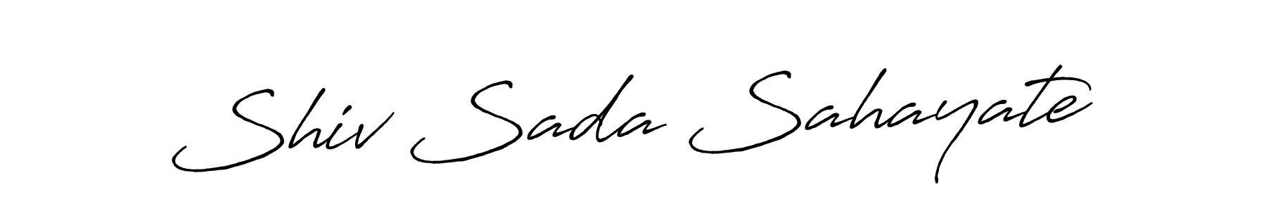 Use a signature maker to create a handwritten signature online. With this signature software, you can design (Antro_Vectra_Bolder) your own signature for name Shiv Sada Sahayate. Shiv Sada Sahayate signature style 7 images and pictures png