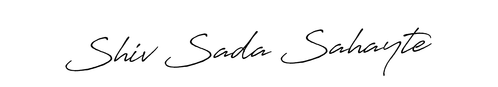 How to Draw Shiv Sada Sahayte signature style? Antro_Vectra_Bolder is a latest design signature styles for name Shiv Sada Sahayte. Shiv Sada Sahayte signature style 7 images and pictures png