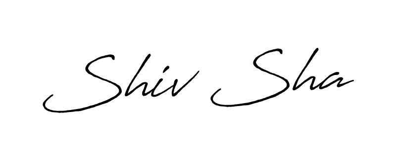 Create a beautiful signature design for name Shiv Sha. With this signature (Antro_Vectra_Bolder) fonts, you can make a handwritten signature for free. Shiv Sha signature style 7 images and pictures png