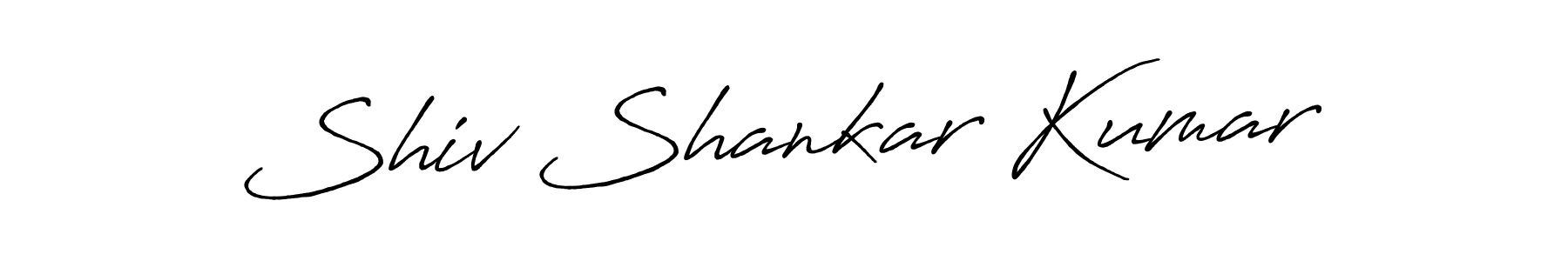 Create a beautiful signature design for name Shiv Shankar Kumar. With this signature (Antro_Vectra_Bolder) fonts, you can make a handwritten signature for free. Shiv Shankar Kumar signature style 7 images and pictures png