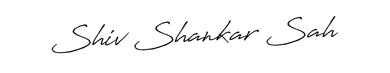 Create a beautiful signature design for name Shiv Shankar Sah. With this signature (Antro_Vectra_Bolder) fonts, you can make a handwritten signature for free. Shiv Shankar Sah signature style 7 images and pictures png