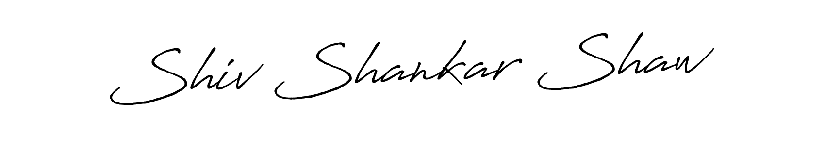 Also we have Shiv Shankar Shaw name is the best signature style. Create professional handwritten signature collection using Antro_Vectra_Bolder autograph style. Shiv Shankar Shaw signature style 7 images and pictures png