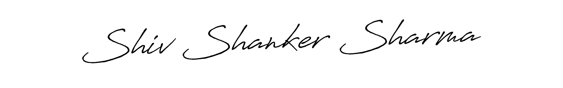 The best way (Antro_Vectra_Bolder) to make a short signature is to pick only two or three words in your name. The name Shiv Shanker Sharma include a total of six letters. For converting this name. Shiv Shanker Sharma signature style 7 images and pictures png