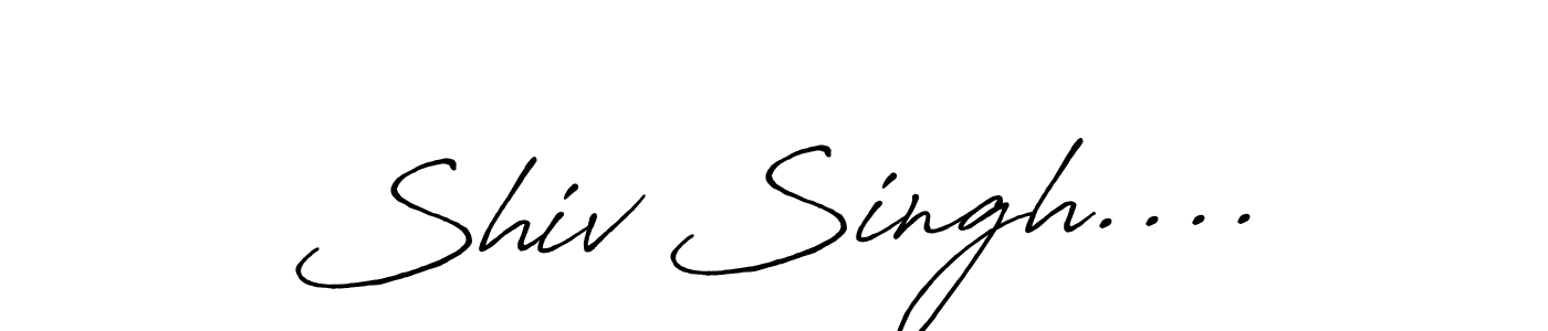 How to make Shiv Singh.... signature? Antro_Vectra_Bolder is a professional autograph style. Create handwritten signature for Shiv Singh.... name. Shiv Singh.... signature style 7 images and pictures png